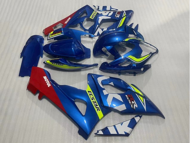 Carénages Moto Suzuki GSXR 1000 2005-2006 - Bleu Jaune Rouge Motul Ecstar
