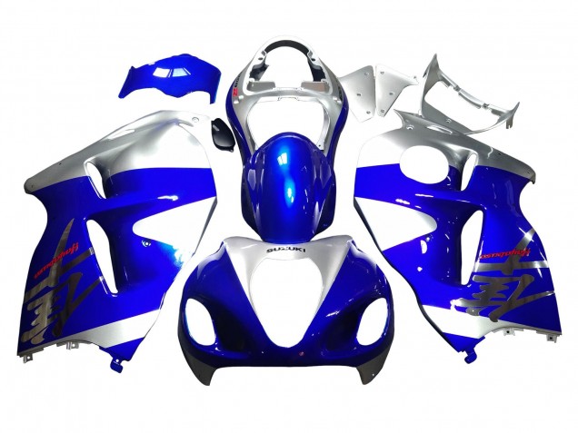 Carénages Moto Suzuki GSXR 1300 Hayabusa 1996-2007 - Bleu Argent Hayabusa