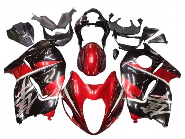 Carénages Moto Suzuki GSXR 1300 Hayabusa 1996-2007 - Rouge Noir Brillant Hayabusa