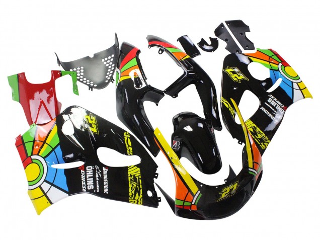 Carénages Moto Suzuki GSXR 600 / GSXR 750 1996-2000 - Noir Multicolore 27