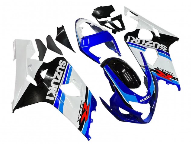 Carénage Moto Suzuki GSXR 600 / GSXR 750 2004-2005 - Blanc Bleu Noir Rouge