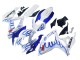Carénages Moto Suzuki GSXR 600 / GSXR 750 2006-2007 - Blanc Bleu Flamme