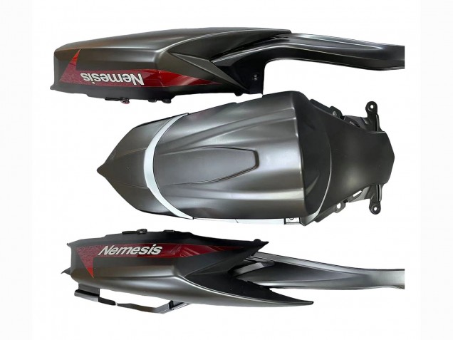 Carénages Moto Suzuki GSXR 600 / GSXR 750 2008-2010 - Noir Mat Rouge