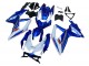 Kits Carénage Moto Suzuki GSXR 600 / GSXR 750 2008-2010 - Bleu Blanc Rouge