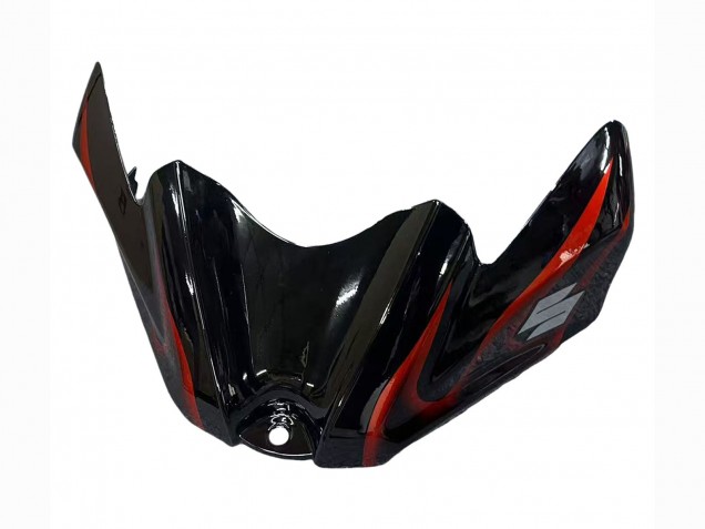 Carénages Moto Suzuki GSXR 600 / GSXR 750 2008-2010 - Noir Brillant Orange Flamme