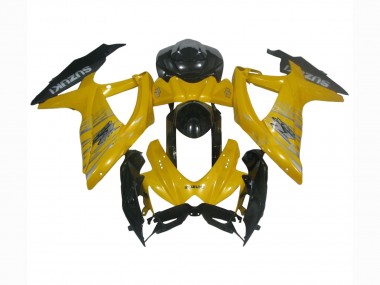 Carénages Moto Suzuki GSXR 600 / GSXR 750 2008-2010 - Jaune Noir Brillant