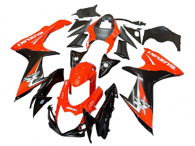 Kits Carénages Moto Suzuki GSXR 600 / GSXR 750 2011-2024 - Rouge Noir Brillant
