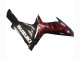 Carénages Moto Suzuki GSXR 600 / GSXR 750 2011-2024 - Noir Brillant Rouge Flamme