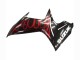 Carénages Moto Suzuki GSXR 600 / GSXR 750 2011-2024 - Noir Brillant Rouge Flamme