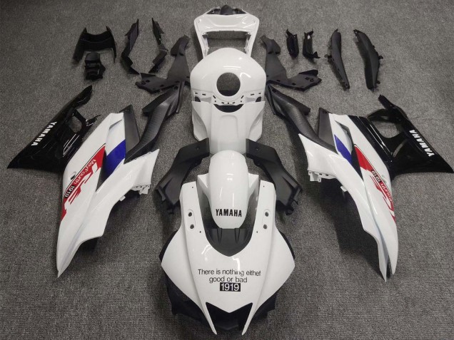 Carénages Moto Yamaha YZF R3/R25 2019-2021 - Blanc Rouge Bleu Noir Fibre de Carbone 1919