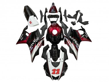 Carénages Moto Yamaha YZF R3/R25 2019-2021 - Blanc Rouge Noir 11