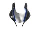Carénages Moto Yamaha YZF R3/R25 2022-2024 - Noir Fibre de Carbone Style Argent Bleu