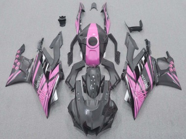 Carénages Moto Yamaha YZF R3/R25 2022-2024 - Rose Noir Monstre
