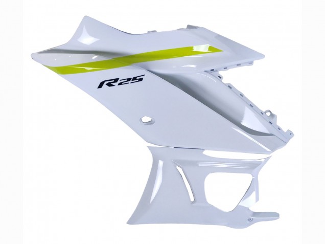Carénages Moto Yamaha YZF R3/R25 2022-2024 - Blanc Jaune Noir