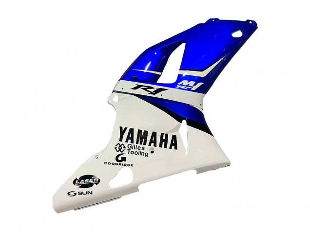 Carénages Moto Yamaha YZF 1000 R1 1998-1999 - Blanc Bleu Noir
