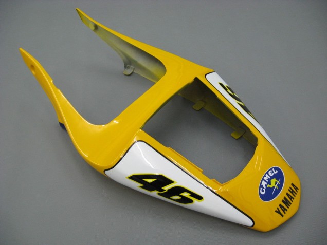 Carénages Moto Yamaha YZF 1000 R1 2000-2001 - Blanc Jaune Bleu Motul Chameau