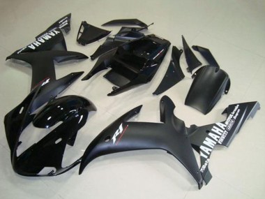 Carénages Moto Yamaha YZF R1 2002-2003 - Noir Brillant Noir Mat Blanc Décalque