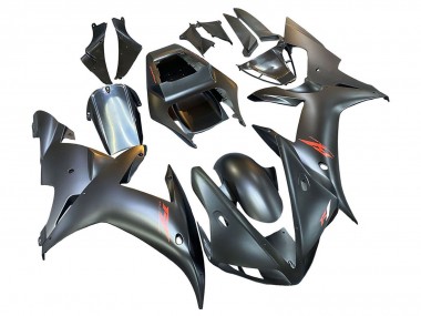 Carénages Moto Yamaha YZF 1000 R1 2002-2003 - Noir Mat Rouge