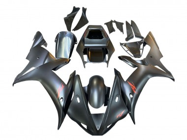 Carénages Moto Yamaha YZF 1000 R1 2002-2003 - Noir Mat Rouge