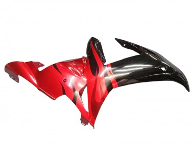 Carénages Moto Yamaha YZF 1000 R1 2002-2003 - Noir Brillant Rouge Flamme