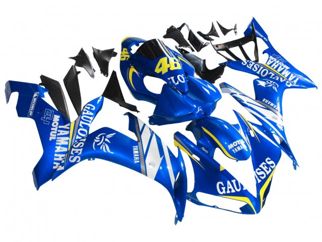 Carénages Moto Yamaha YZF 1000 R1 2004-2006 - Bleu Blanc Jaune Motul Gauloises 46