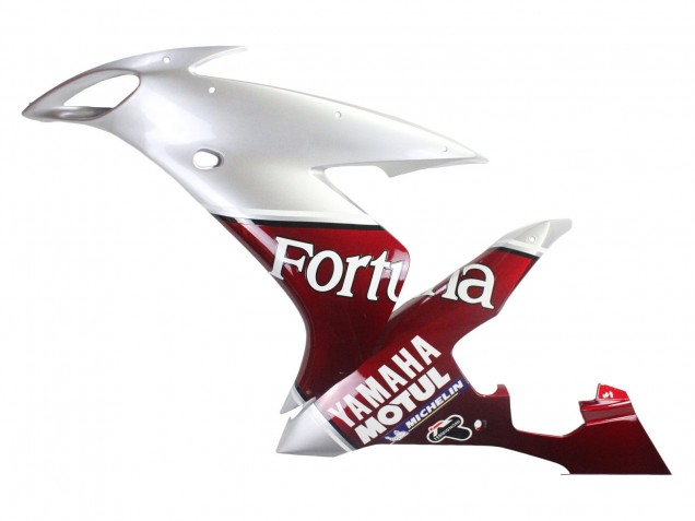 Carénages Moto Yamaha YZF 1000 R1 2004-2006 - Argent Rouge Fortuna Motul