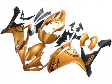 Carénages Moto Yamaha YZF 1000 R1 2007-2008 - Or Noir