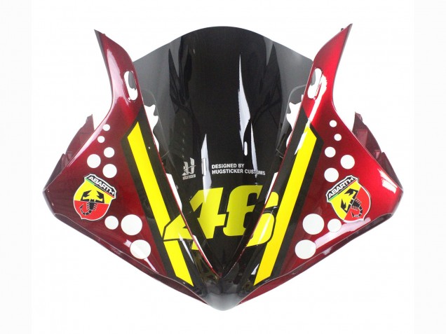 Carénages Moto Yamaha YZF 1000 R1 2009-2011 - Rouge Jaune Noir Requin 46