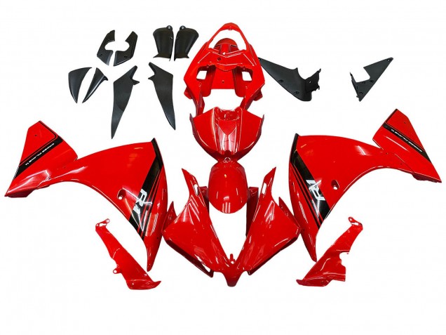 Carénage Moto Yamaha YZF 1000 R1 2012-2014 - Rouge Noir Brillant