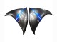Carénages Moto Yamaha YZF 1000 R1 2012-2014 - Bleu Noir Brillant