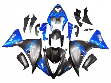 Carénages Moto Yamaha YZF 1000 R1 2012-2014 - Bleu Noir Brillant
