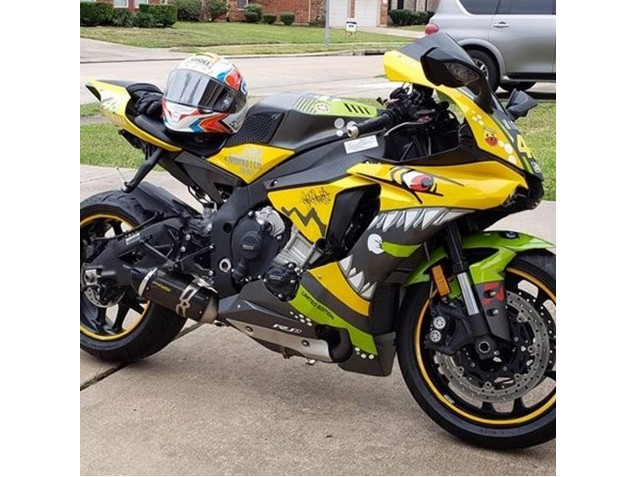 Carénages Moto Yamaha YZF 1000 R1 2015-2019 - Jaune Vert Requin