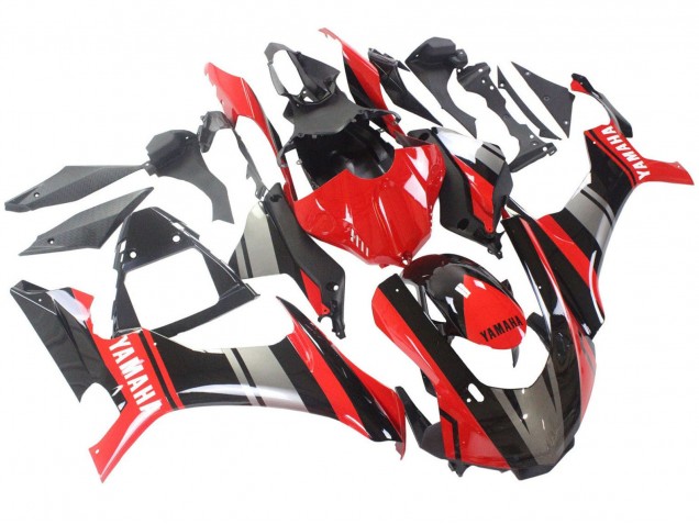 Carénages Moto Yamaha YZF 1000 R1 2015-2019 - Rouge Noir Argent