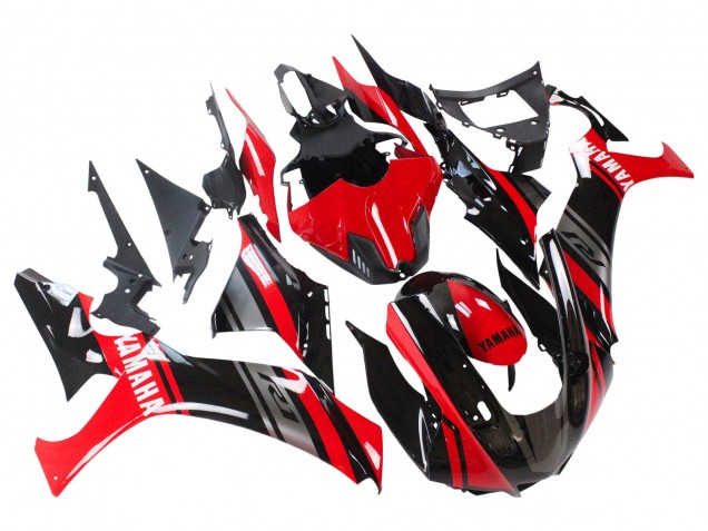 Carénages Moto Yamaha YZF 1000 R1 2020-2025 - Rouge Argent Noir
