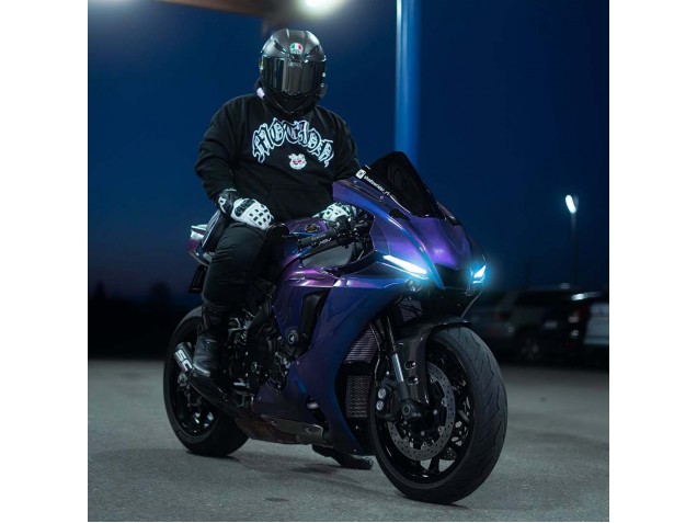 Carénages Moto Yamaha YZF 1000 R1 2020-2025 - Pente Bleu Violet