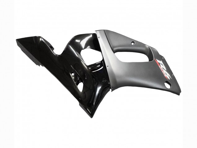 Carénages Moto Yamaha YZF 600 R6 1998-2002 - Argent Noir Brillant