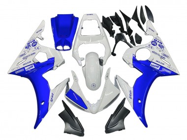 Carénages Moto Yamaha YZF 600 R6 2005 - Blanc Bleu Yamalube