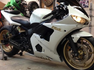 Carénages Moto Yamaha YZF 600 R6 2005 - Blanc Or