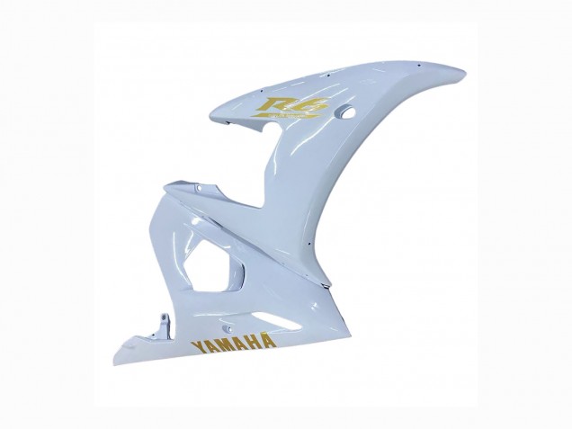 Carénages Moto Yamaha YZF 600 R6 2005 - Blanc Or