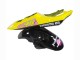 Carénages Moto Yamaha YZF 600 R6 2005 - Noir Rose Jaune Repsol 46