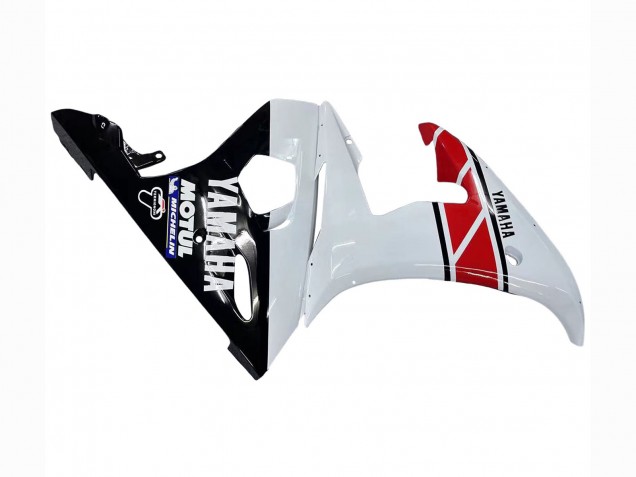 Carénages Moto Yamaha YZF 600 R6 2005 - Blanc Noir Rouge Motul