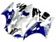 Carénages Moto Yamaha YZF 600 R6 2006-2007 - Blanc Bleu Jordan