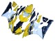 Carénages Moto Yamaha YZF 600 R6 2006-2007 - Jaune Blanc Noir Brillant Motul