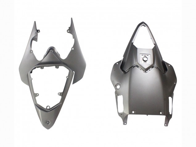 Carénages Moto Yamaha YZF 600 R6 2008-2016 - Gris Mat Rouge Décalque