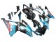 Carénages Moto Yamaha YZF 600 R6 2008-2016 - Bleu Clair Noir Mat Petronas ENEOS