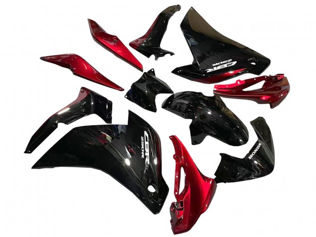Carénages Moto Honda CBR250RR 2011-2015 - Noir Brillant Rouge
