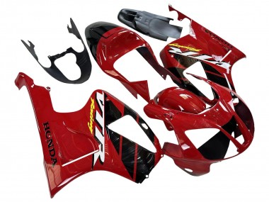 Carénages Moto Honda VTR1000 2000-2006 - Rouge Noir Bande Courses