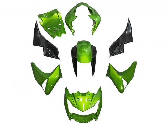 Carénage Moto Kawasaki Z1000 2003-2006 - Vert Noir Brillant