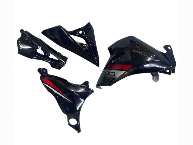 Carénages Moto Kawasaki Z800 2013-2018 - Noir Brillant Rouge