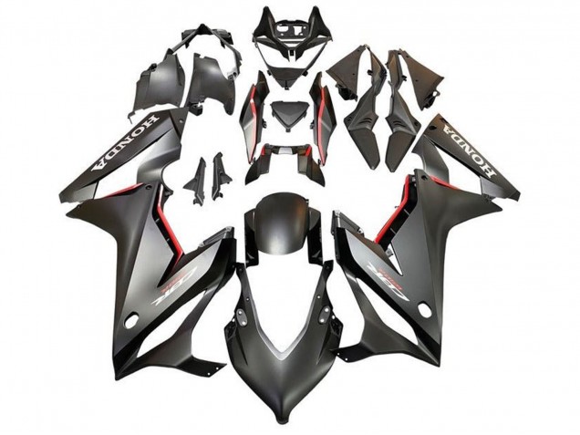 Carénages Moto Honda CBR650R 2019-2020 - Noir Mat Rouge